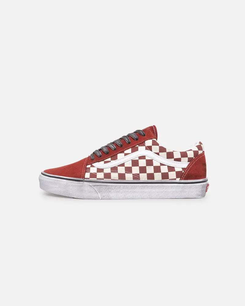 Vans Old Skool Stressed Red/White 1