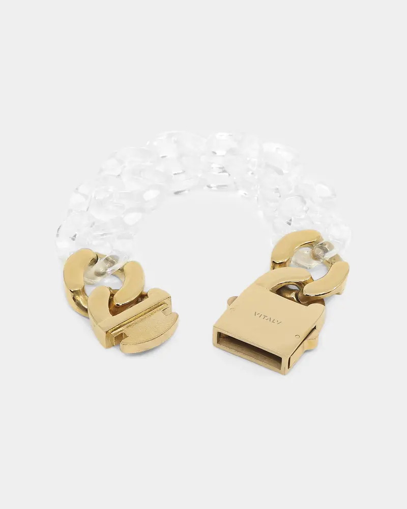 Vitaly Unisex Static Bracelet Clear/Gold 1