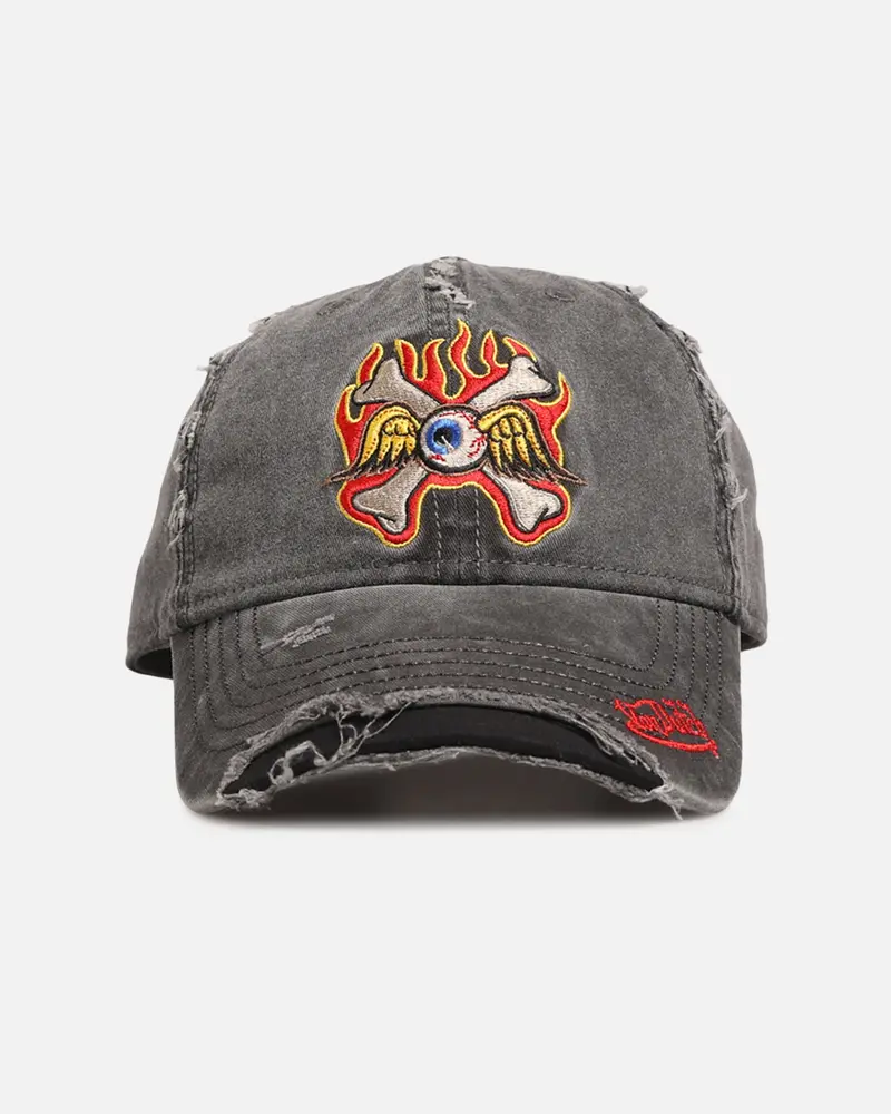 Von Dutch Flying Eye Dad Strapback Hat Black 1