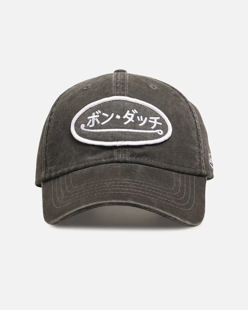 Von Dutch Japanese Script Dad Strapback Cap Washed Black 1