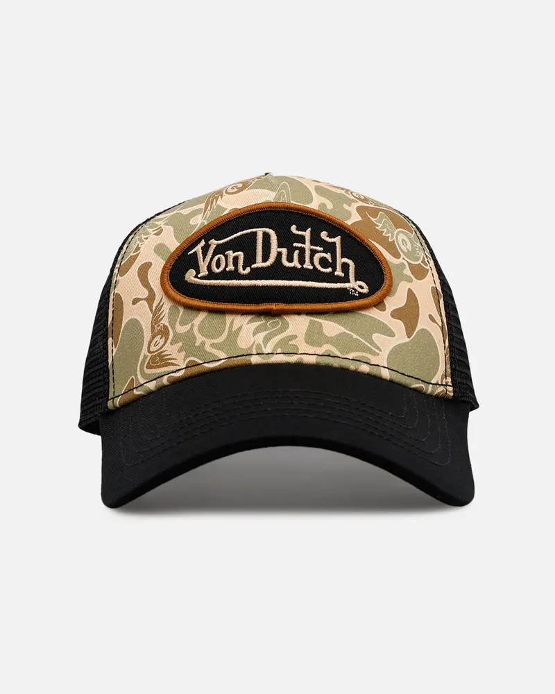 Von Dutch Torn Trucker Snapback Camo 1