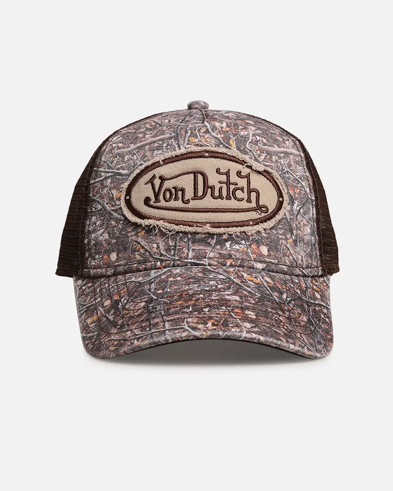 Von Dutch Twill Camo Trucker Snapback Camo 1
