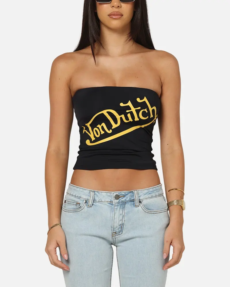 Von Dutch Women's Bandeau Top Black 1