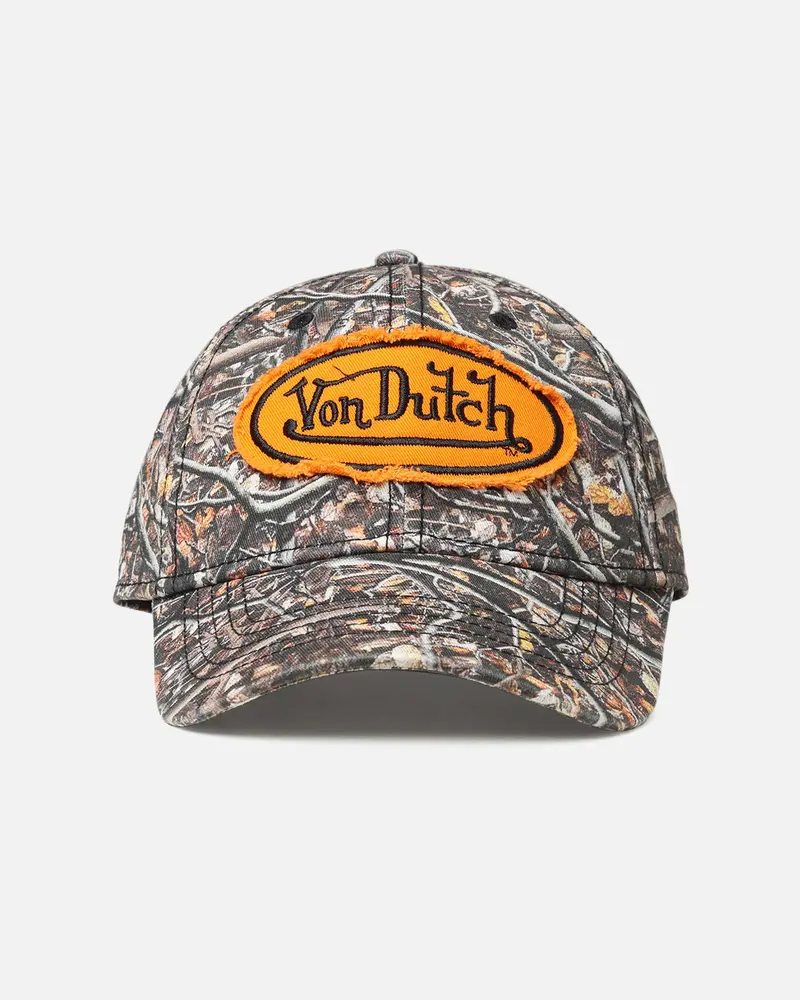 Von Dutch Woodcamo Dad Strapback Cap Camo/Orange 1