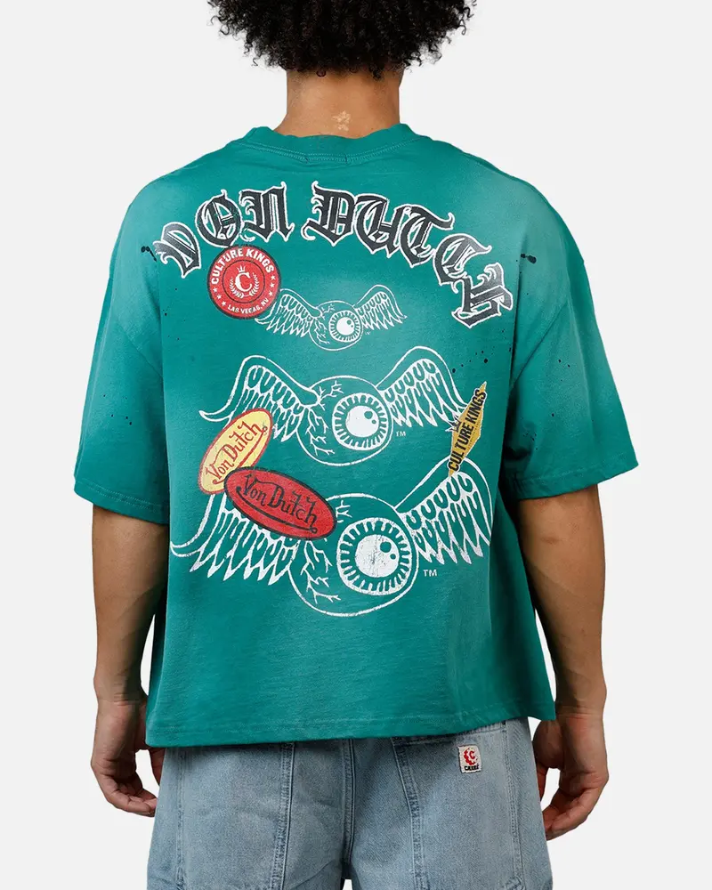 Von Dutch X Culture Kings Ck T-Shirt Bottle Green 1