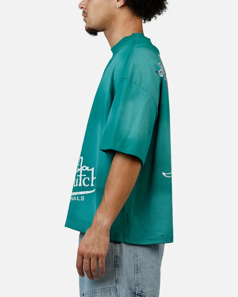 Von Dutch X Culture Kings Ck T-Shirt Bottle Green 5