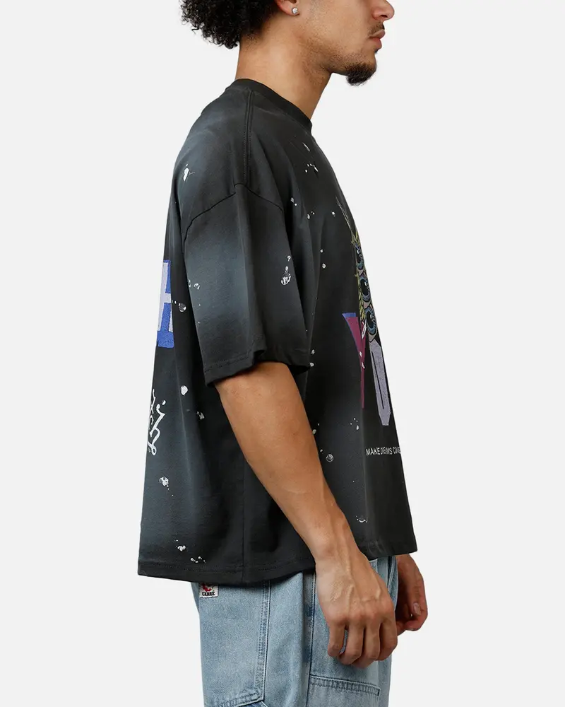 Von Dutch X Culture Kings Ck T-Shirt Washed Black 4