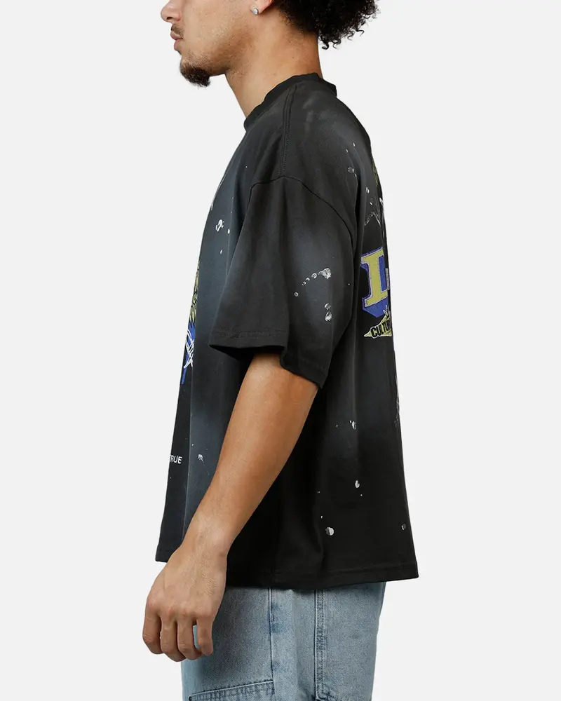 Von Dutch X Culture Kings Ck T-Shirt Washed Black 5