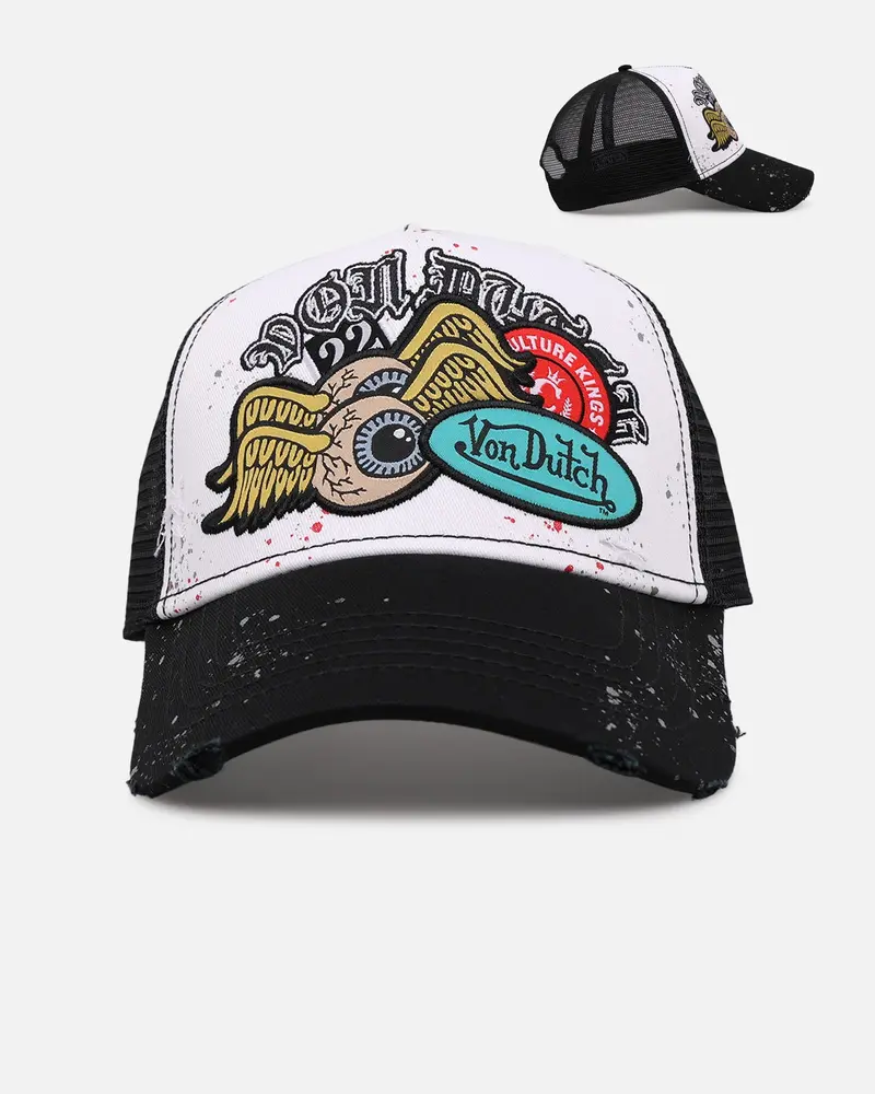Von Dutch X Culture Kings Ck Trucker Snapback White/Black 1
