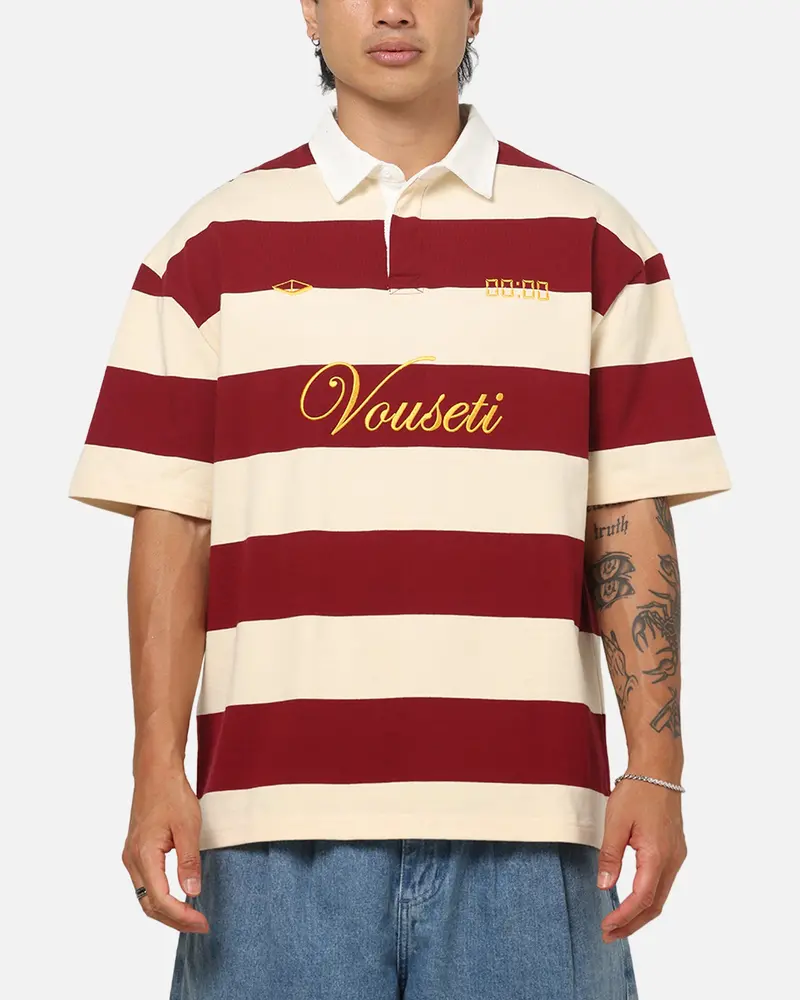 Vouseti Vouseti Rugby Polo Shirt Burgundy 1