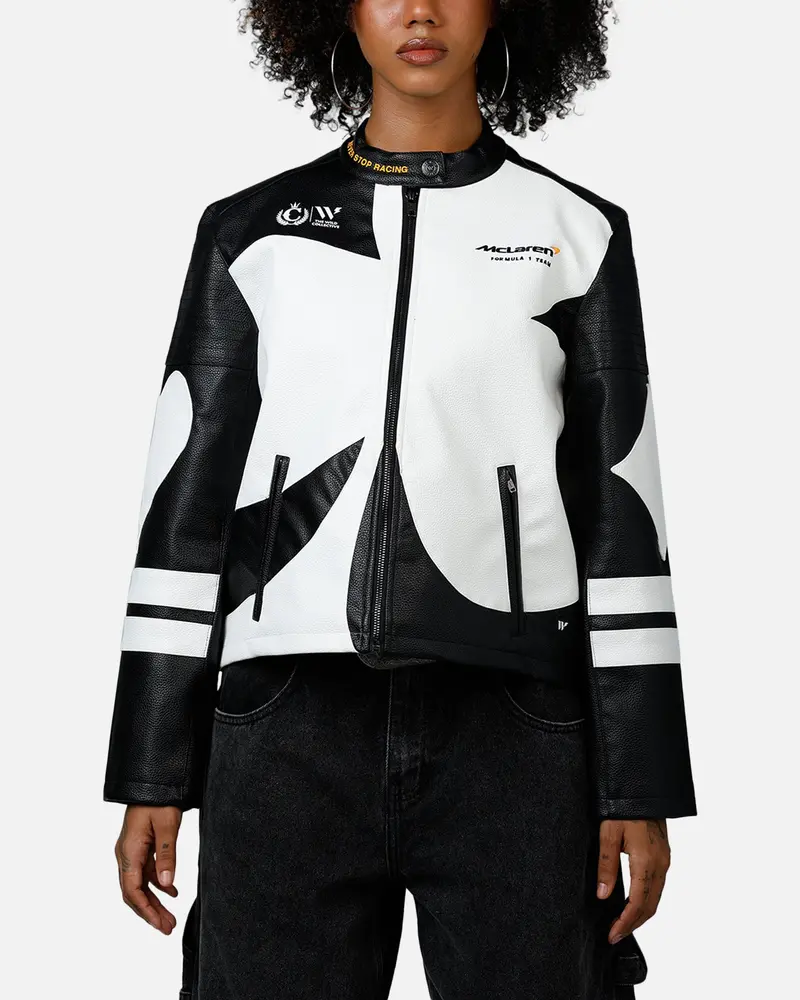 We Are The Wild Collective Women's Mclaren X Culture Kings 2025 Jacket White/Black 1
