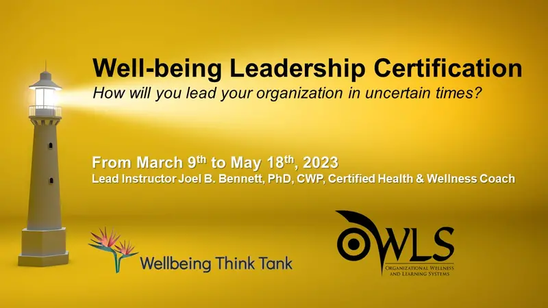 Well-Being Leadership Certification 1