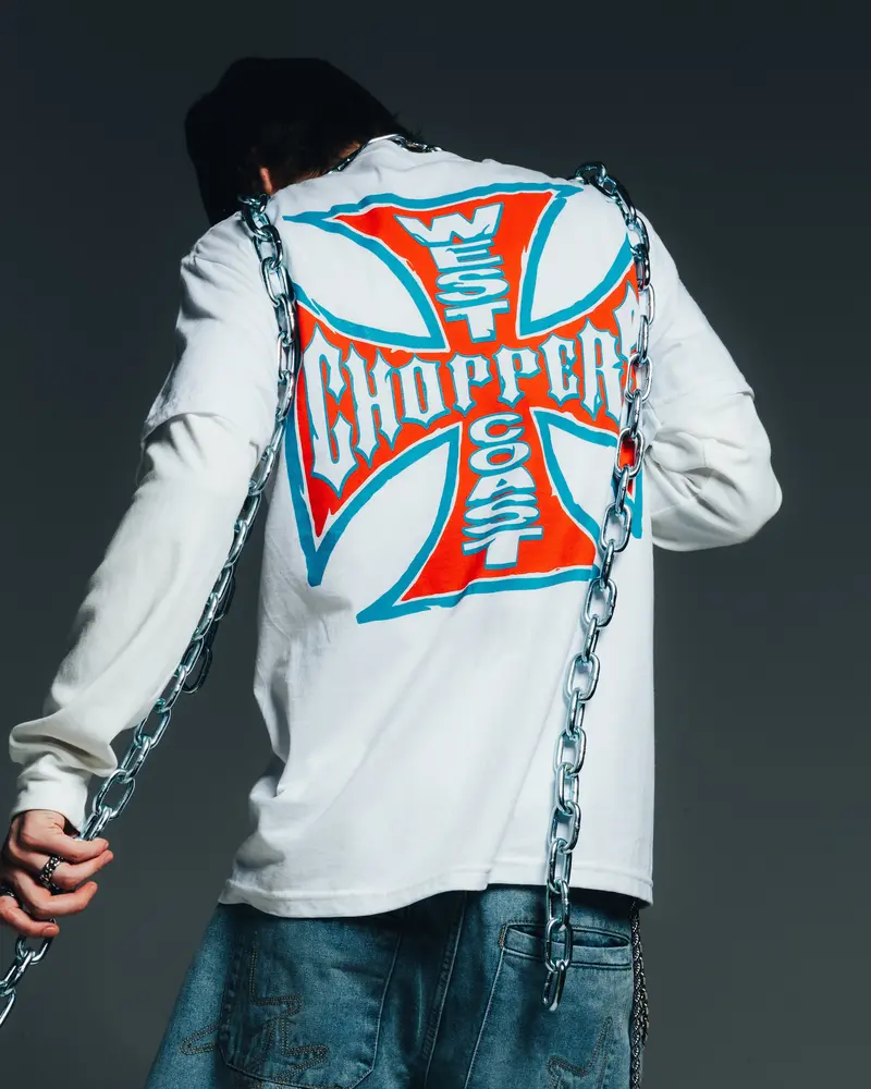 West Coast Choppers 80'S Chiseled Logo T-Shirt White 1