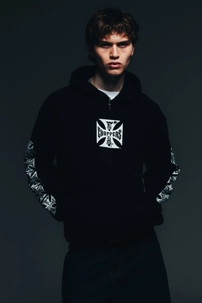 West Coast Choppers Core Logo Hoodie Black 1