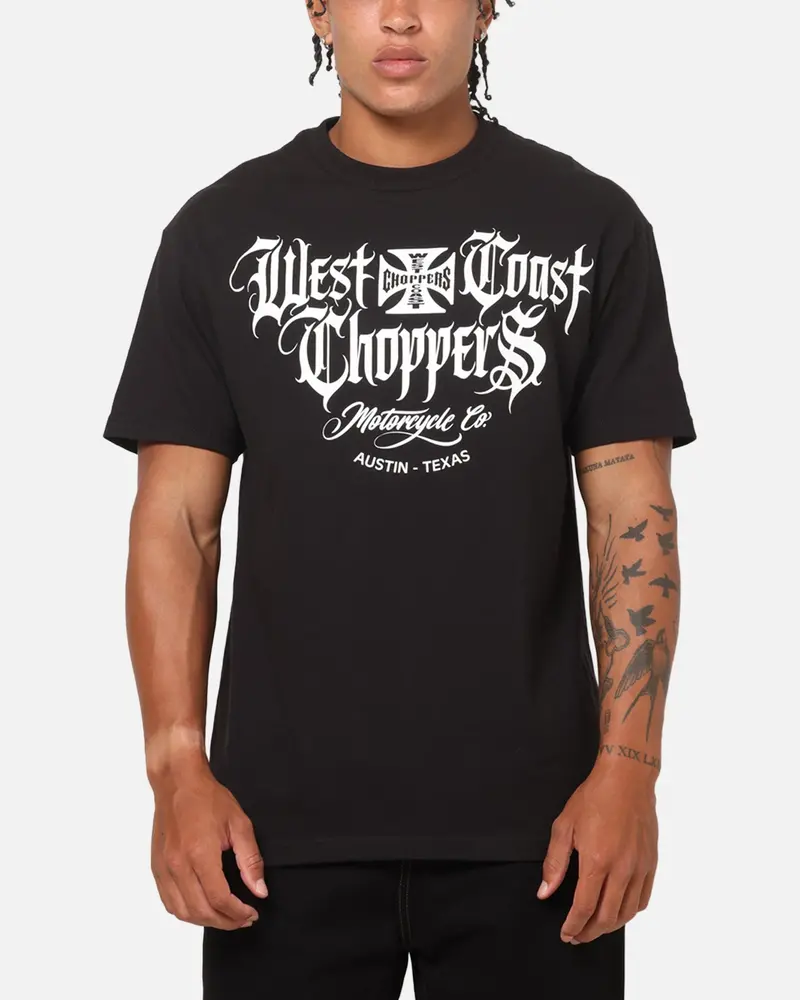West Coast Choppers Gothic Logo T-Shirt Black 1