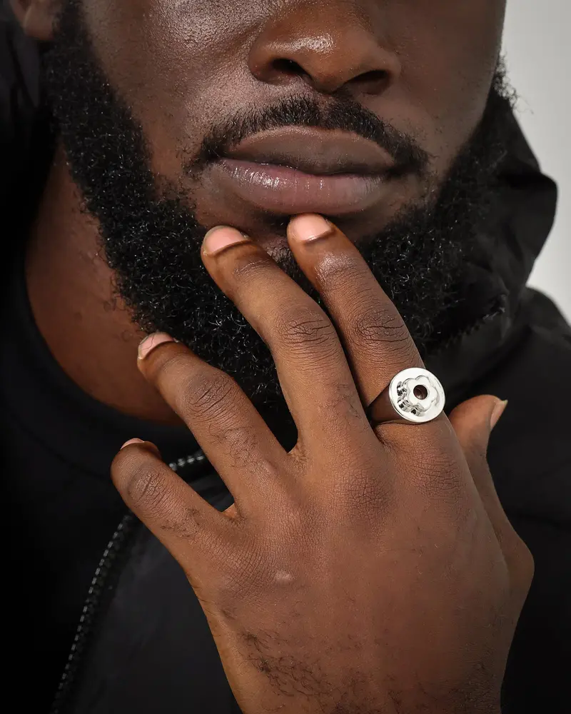 Wild For The Weekend Flower Power Signet Ring (Medium) Silver 1