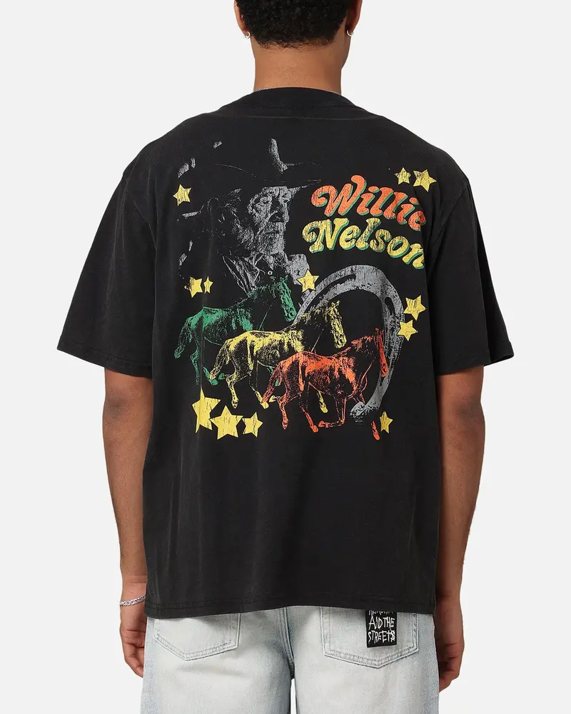 Willie Nelson Willie Nelson T-Shirt Washed Black 1