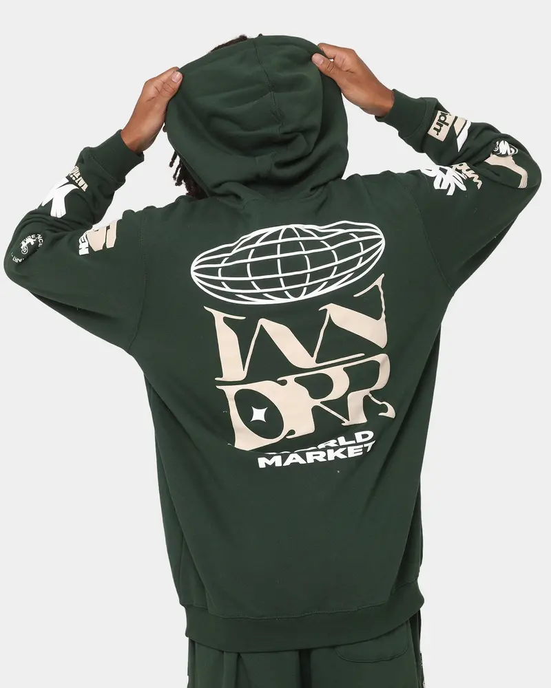 Wndrr Market Hoodie Forest Green 1