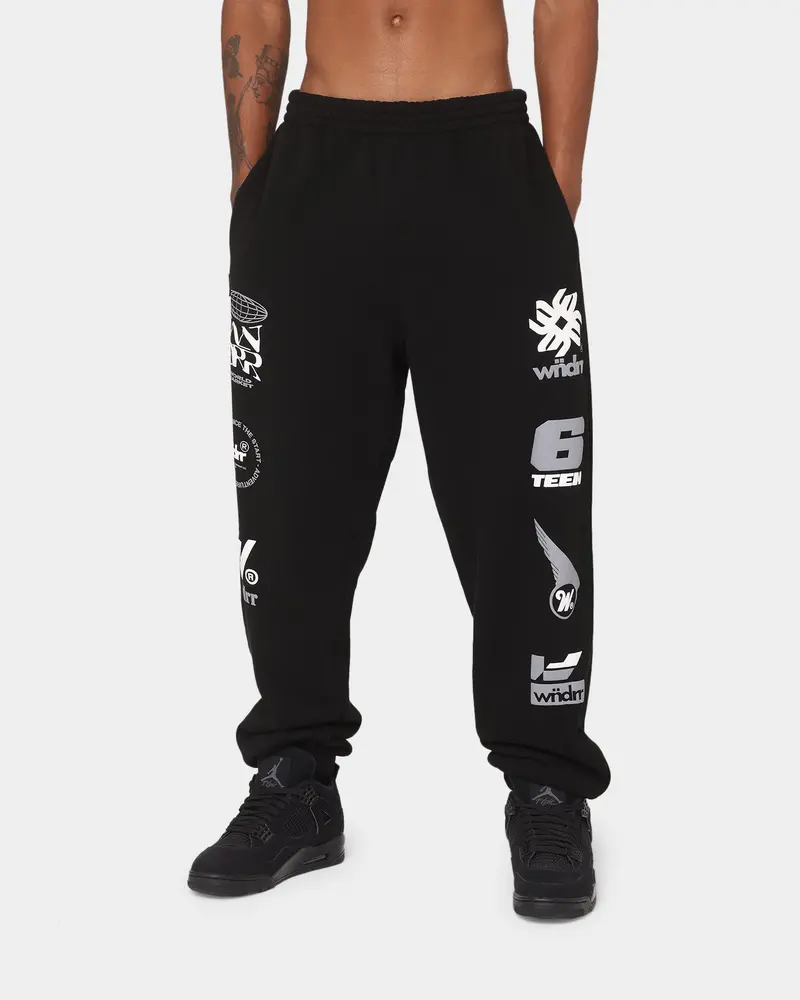 Wndrr Market Track Pants Black 1