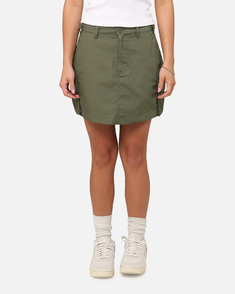 X-Girl Women's Easy Cargo Skirt Flight Green 1