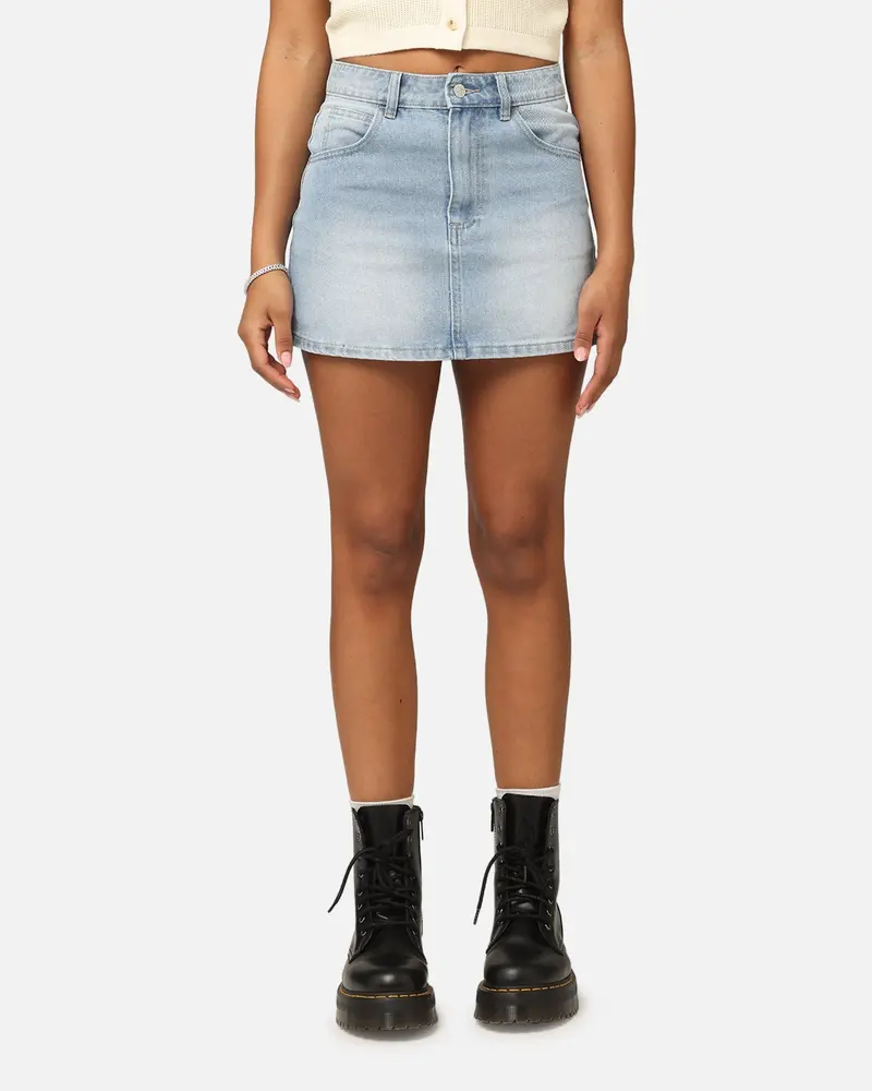 X-Girl Women's Gordon Skirt Washed Blue 1