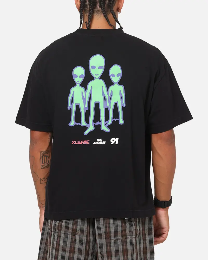 X-Large Alien Trio Gorilla T-Shirt Black 1