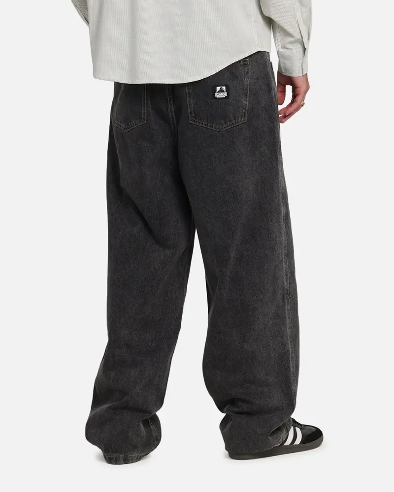 X-Large Baggy Bull Denim 91 Pants Washed Black 1
