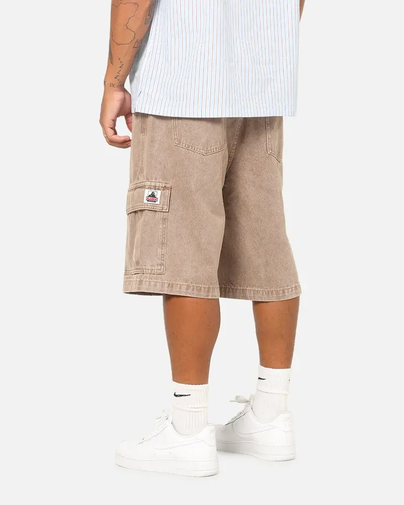 X-Large Baggy Cargo Denim 91 Shorts Smoke 1