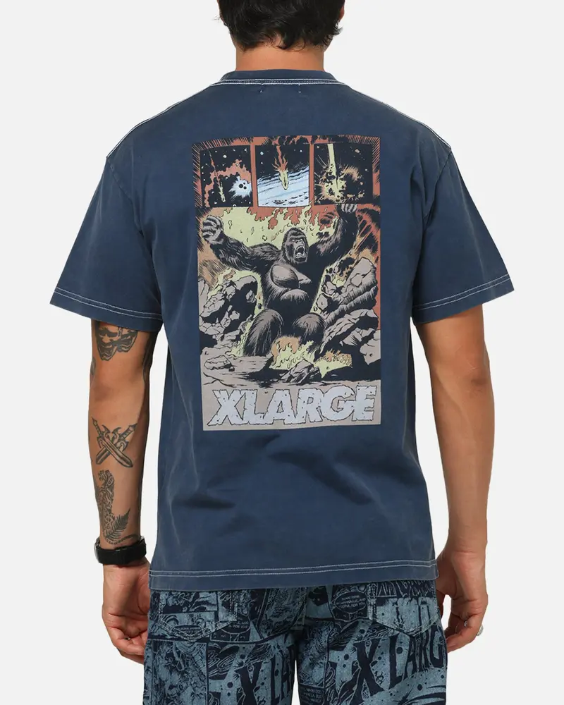 X-Large Comic Ii T-Shirt Navy 1