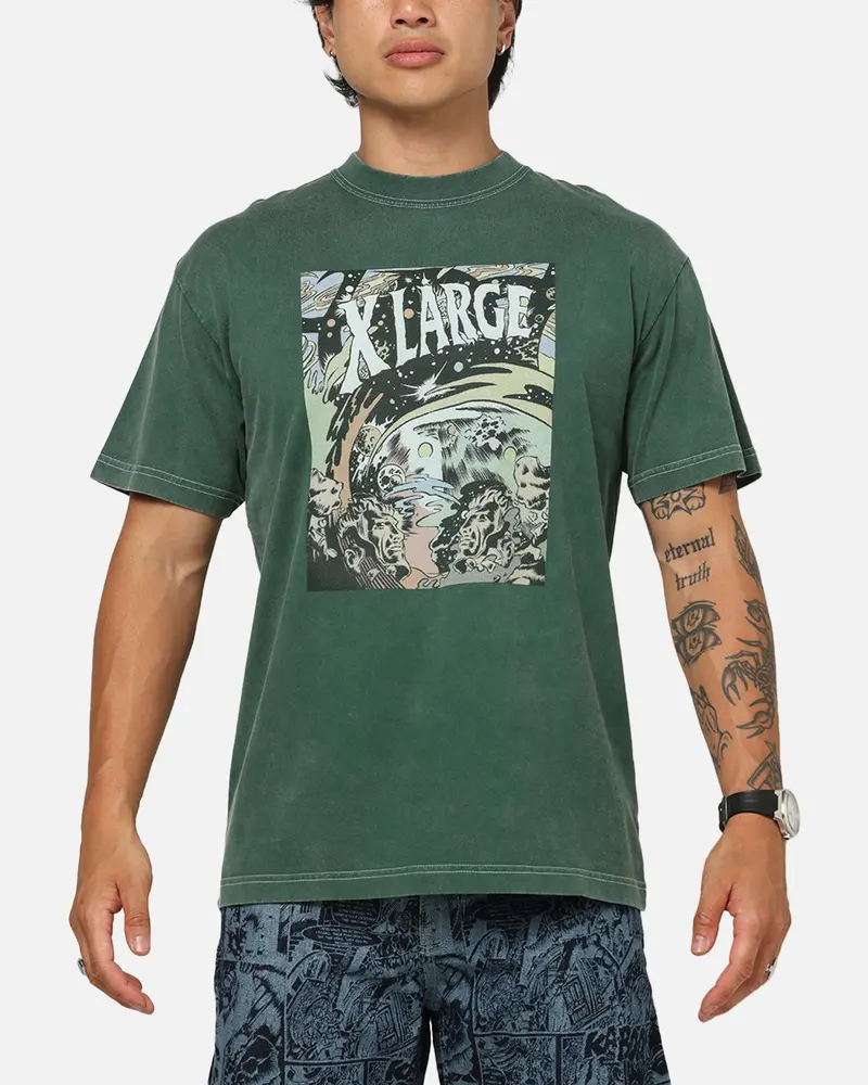X-Large Comic T-Shirt Green 1