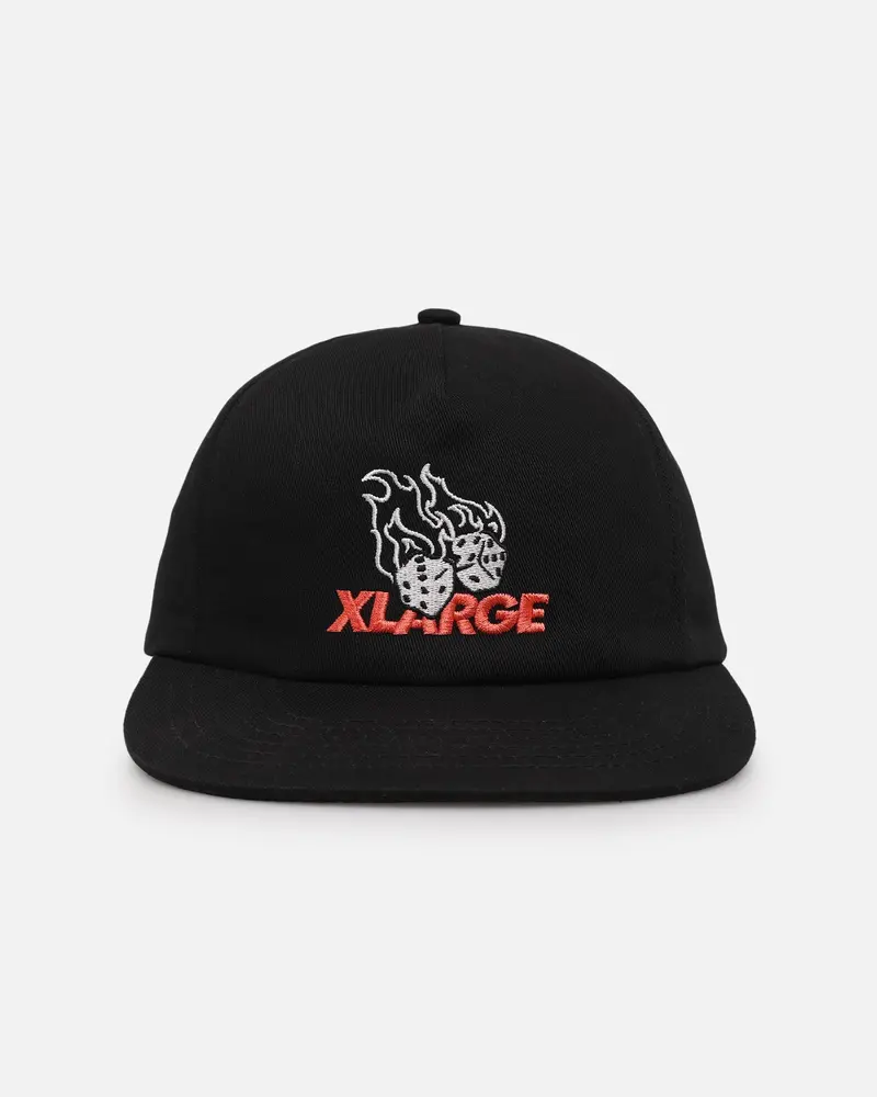 X-Large Fire Dice 6-Panel Snapback Black 1
