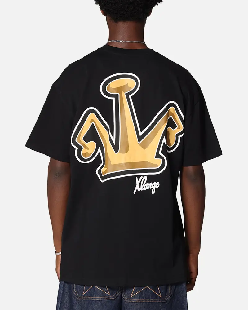 X-Large Folded Crown T-Shirt Solid Black 1