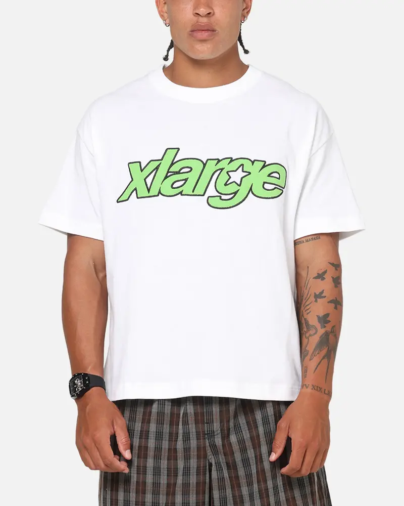 X-Large Italic Star Gorilla T-Shirt White 1