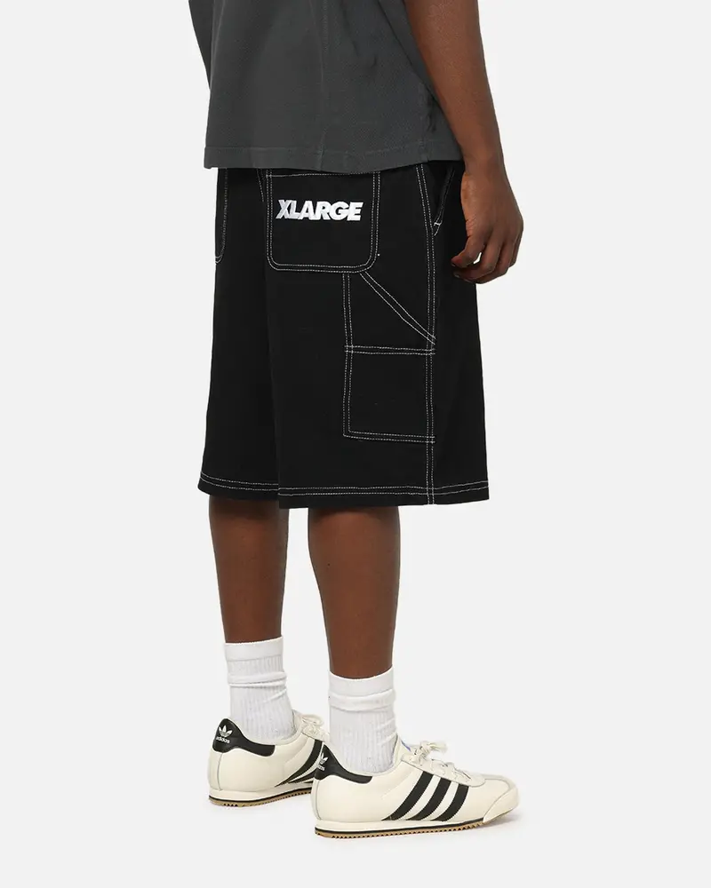 X-Large Italic Work Cargo Shorts Black 1