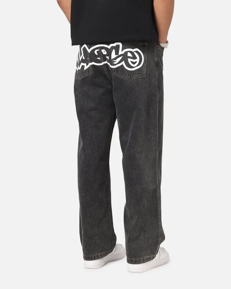 X-Large Mark Bull Denim 91 Pants Washed Black 1