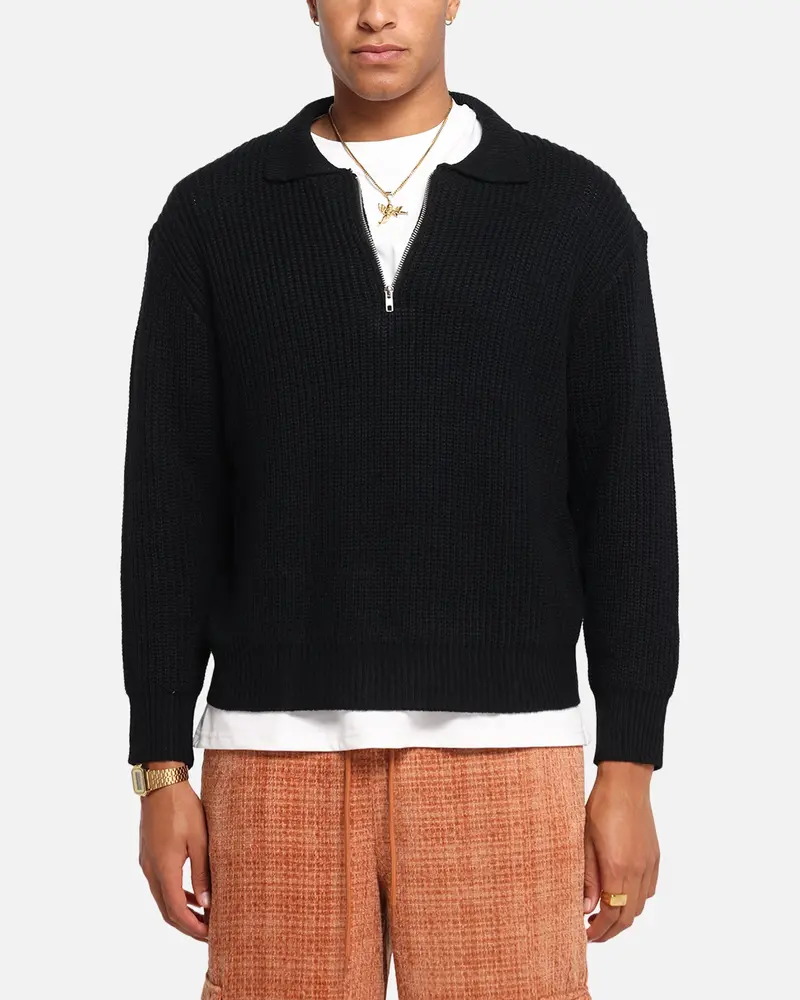 Xxiii 3/4 Zip College Jumper Black 1