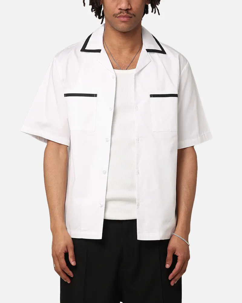Xxiii Accent Bowling Shirt White/Black 1