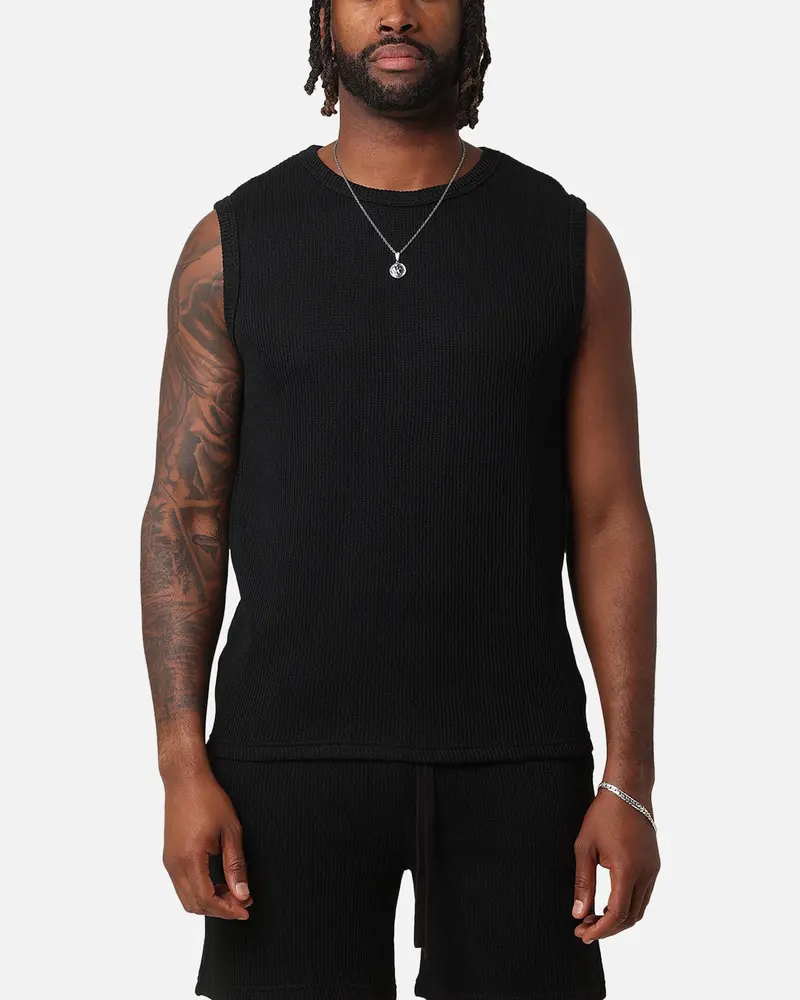 Xxiii Broad Knit Singlet Black 1