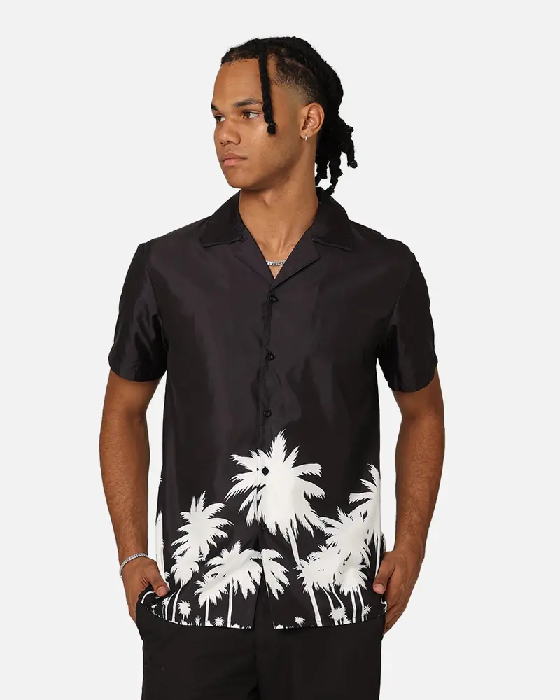 Xxiii Coby Palm Button Up Shirt Black/Multi 1