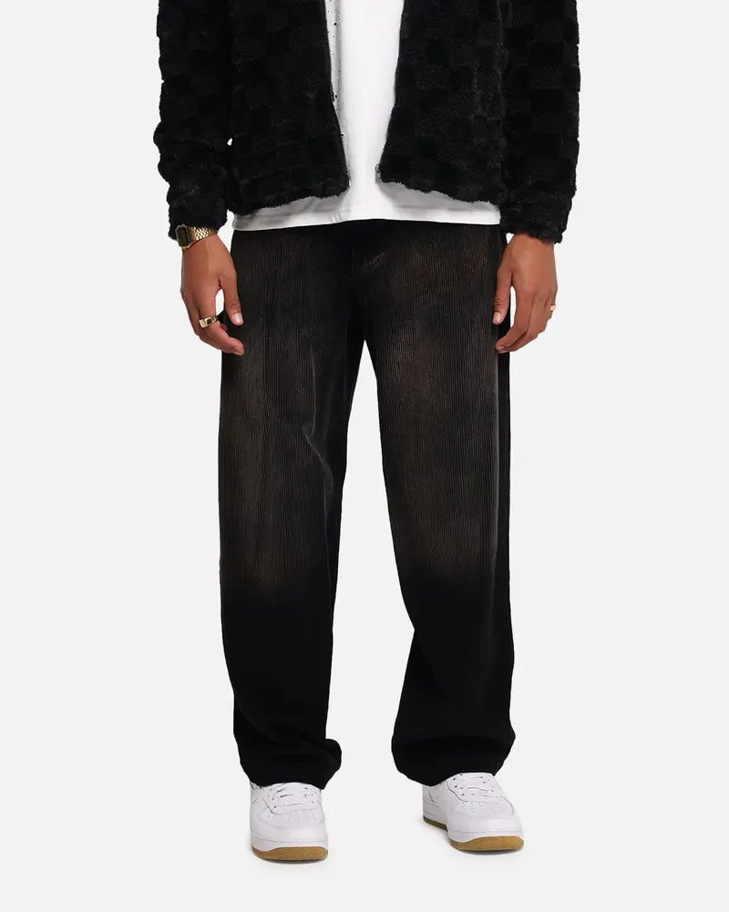 Xxiii Corduroy Wash Pants Black 1