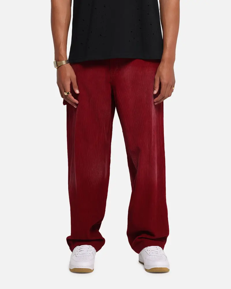 Xxiii Corduroy Wash Pants Burgundy 1