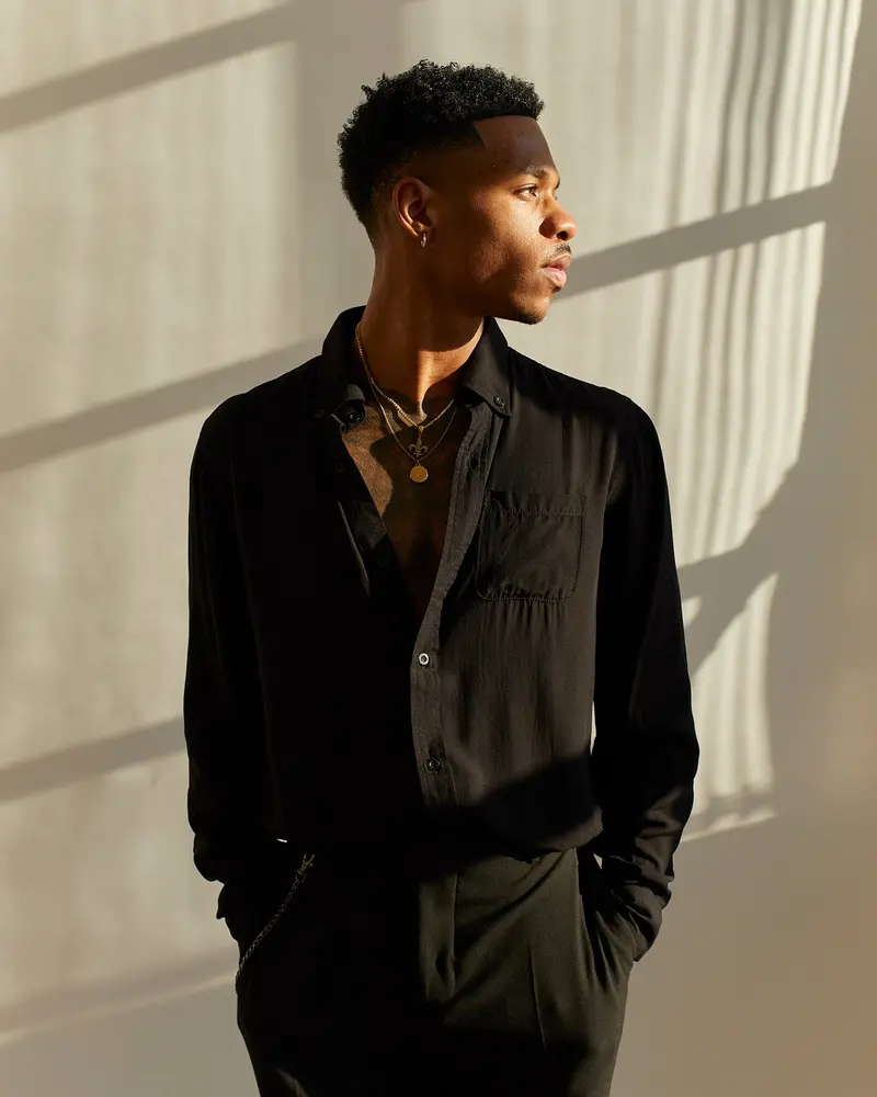 Xxiii Crete Long Sleeve Button Up Shirt Black 1