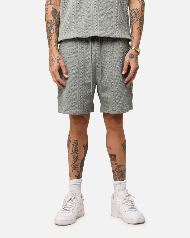 Xxiii Danny Knit Shorts Olive 1
