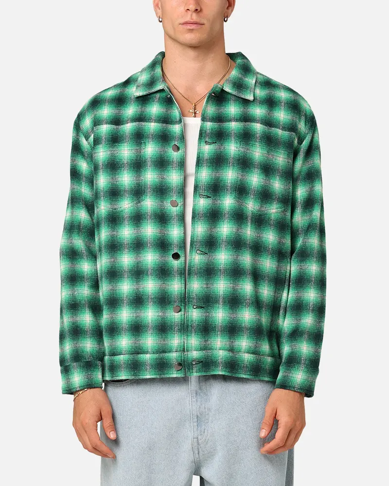 Xxiii Darby Plaid Shacket Green/Black 1