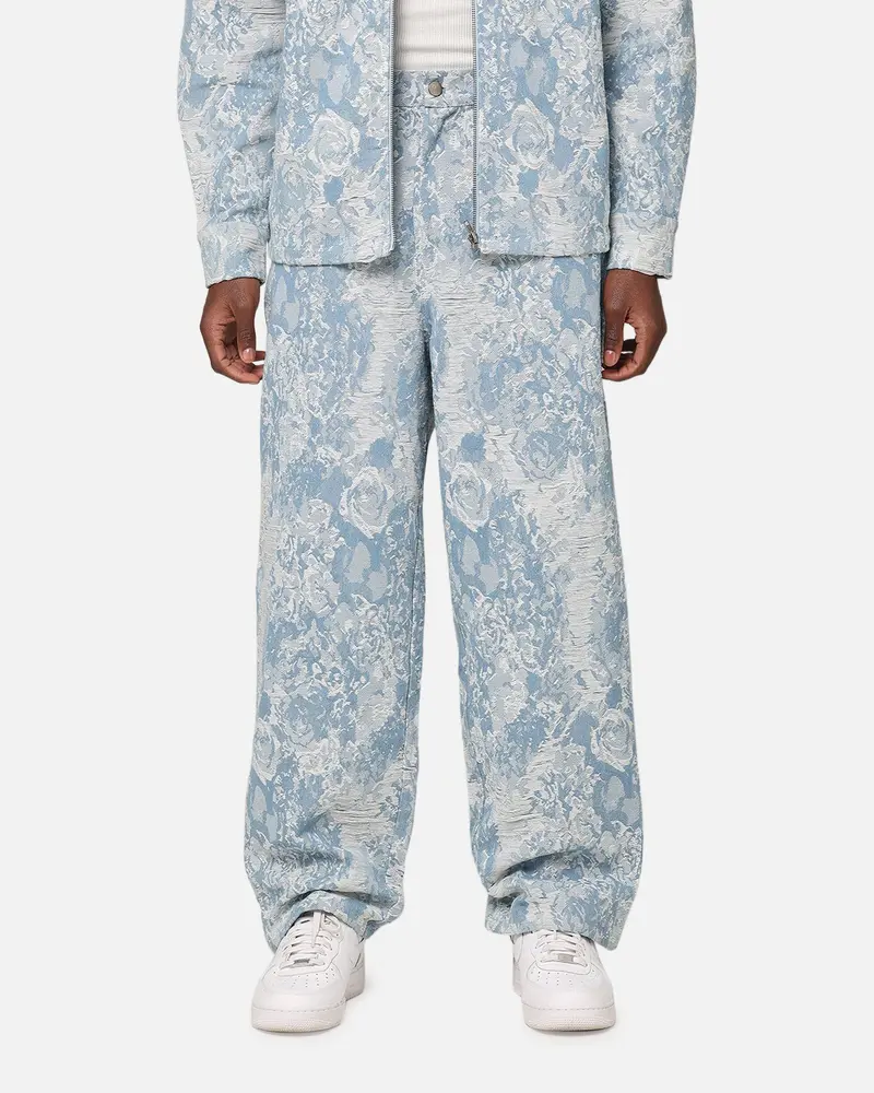 Xxiii Denim Jacquard Jeans Pacific Blue 1