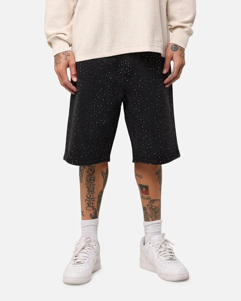 Xxiii Diamond Buckle Back Jorts Black 1