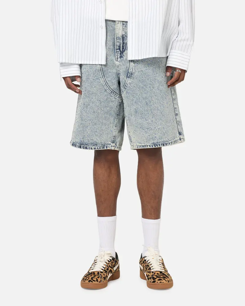 Xxiii Diamond Buckle Back Jorts Blue Stonewash 1