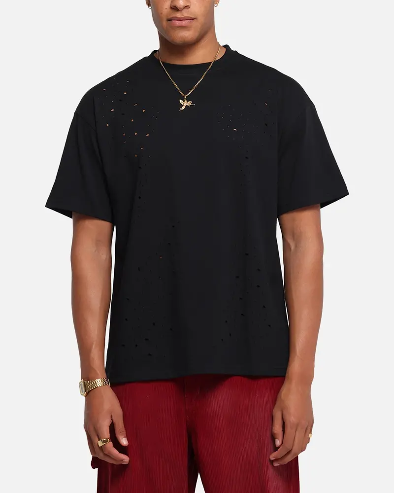 Xxiii Distressed T-Shirt Black 1