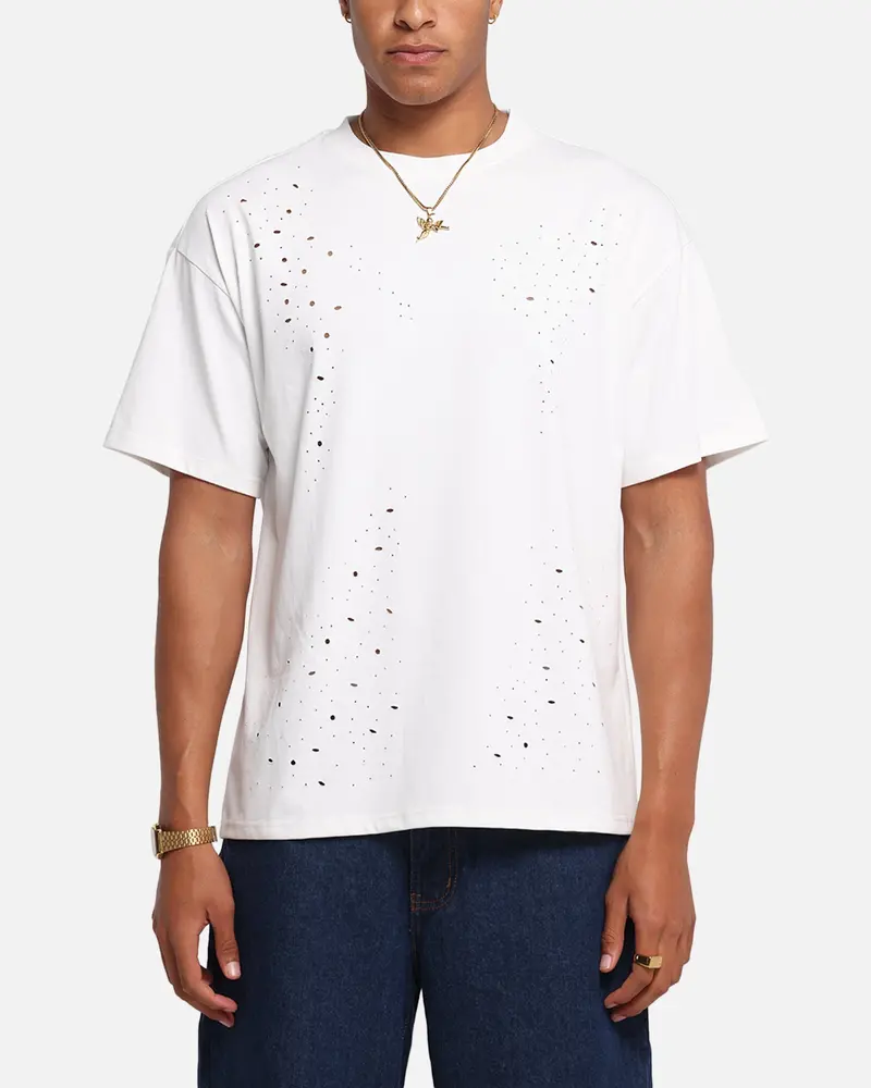 Xxiii Distressed T-Shirt White 1