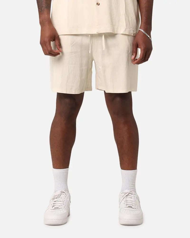 Xxiii Ezrah Linen Shorts Off White 1